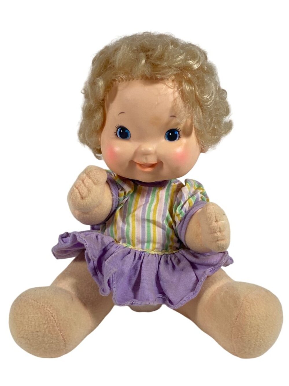 Baby Doll Blonde Hair Blue Eyes Hard Face EUGENE Felt Body Movable Limbs